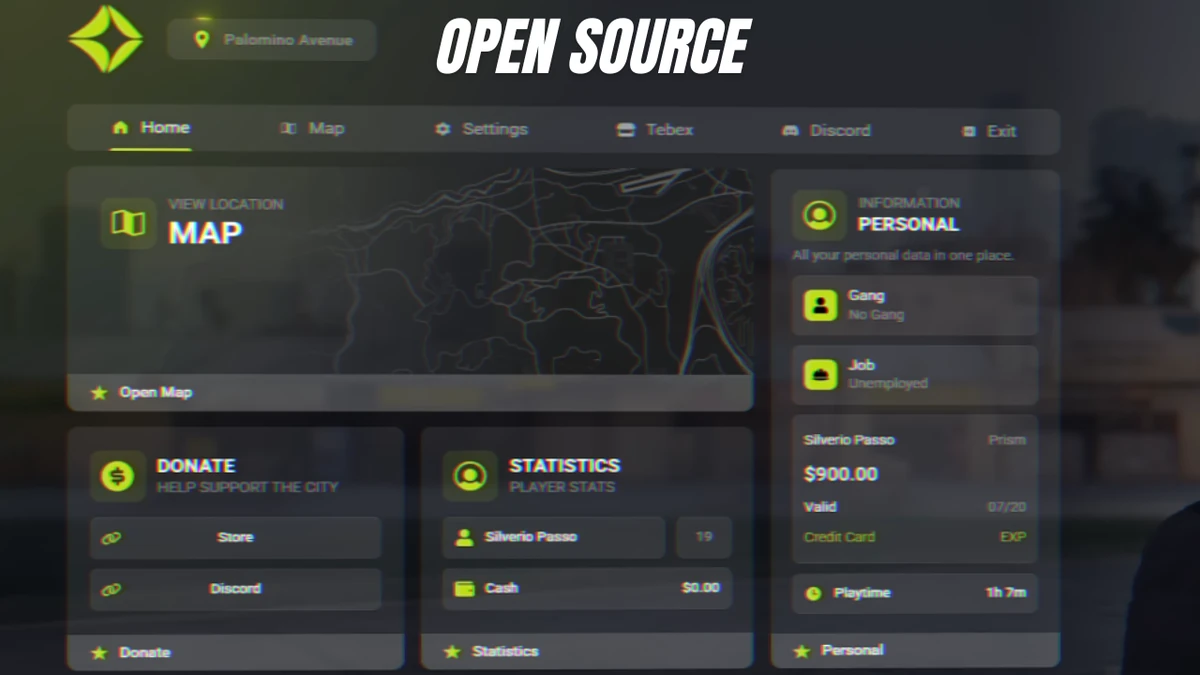Pause Menu FiveM (ESX / QBCore / QBOX) – Fully Open Source